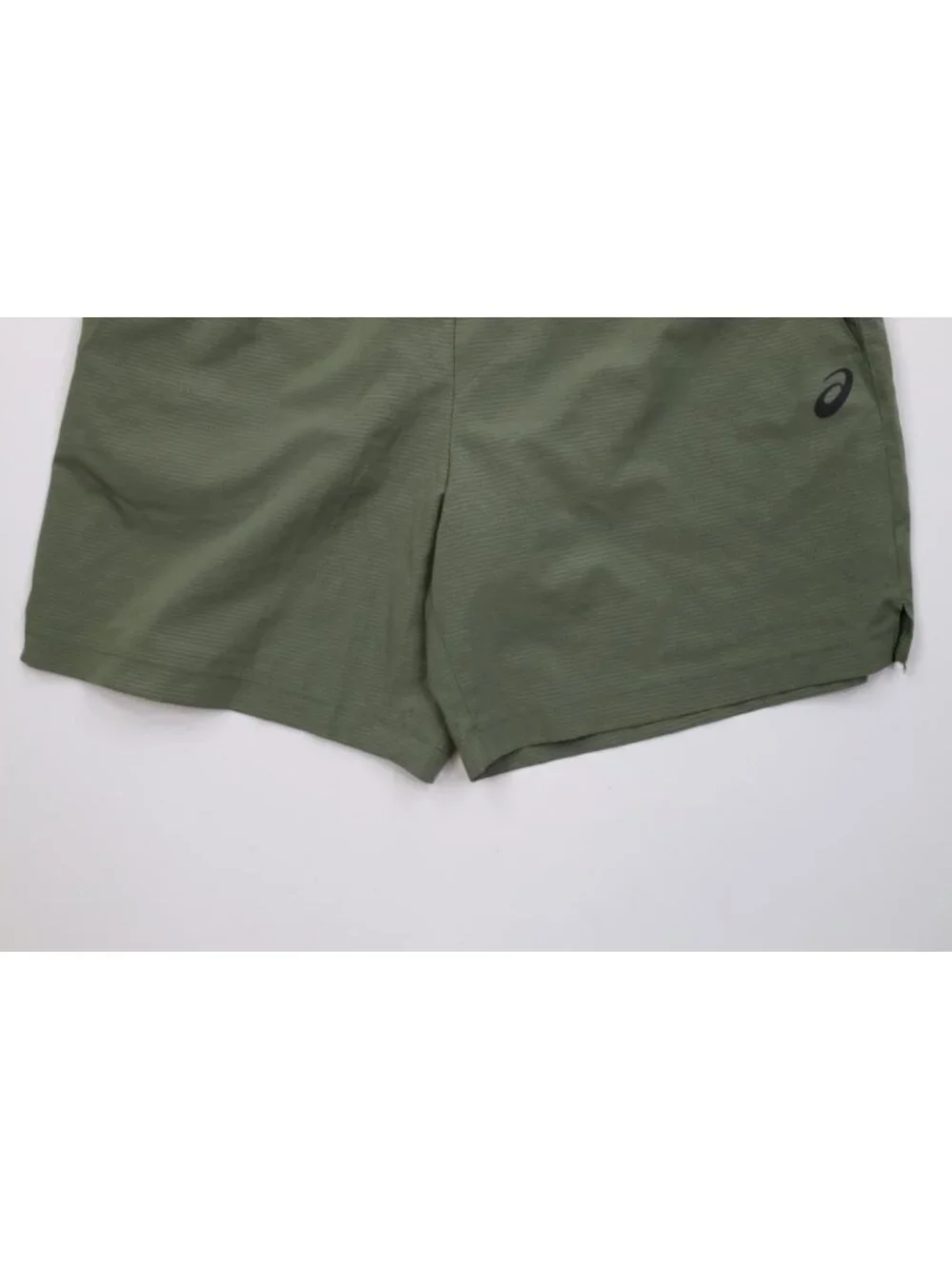 Vintage Y2K Asics Mens Large Striped Above Knee Unlined Running Jogging Shorts